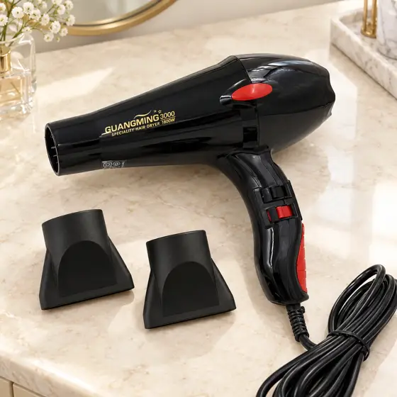 Black and red Guangming 3000 hairdryer · Dressing-table product image