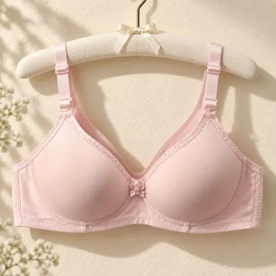 Blush wireless bra · Product still life