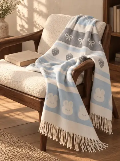 Striped scarf · Armchair still life