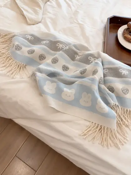 Striped scarf · Bedside still life