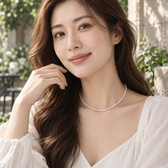 Fine small-pearl necklace — Environmental lifestyle