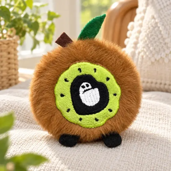 Kiwi plush squeeze toy — Material and form