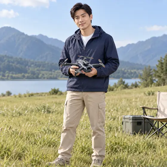 Grey folding quadcopter — Environmental lifestyle