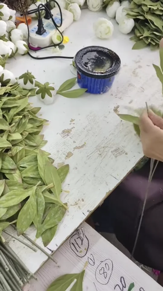 仿真花制作实拍